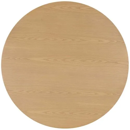 Psalm 49" Round Dining Table - Natural - Handcrafted