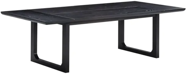 Suren 102" Rectangular Dining Table, Black