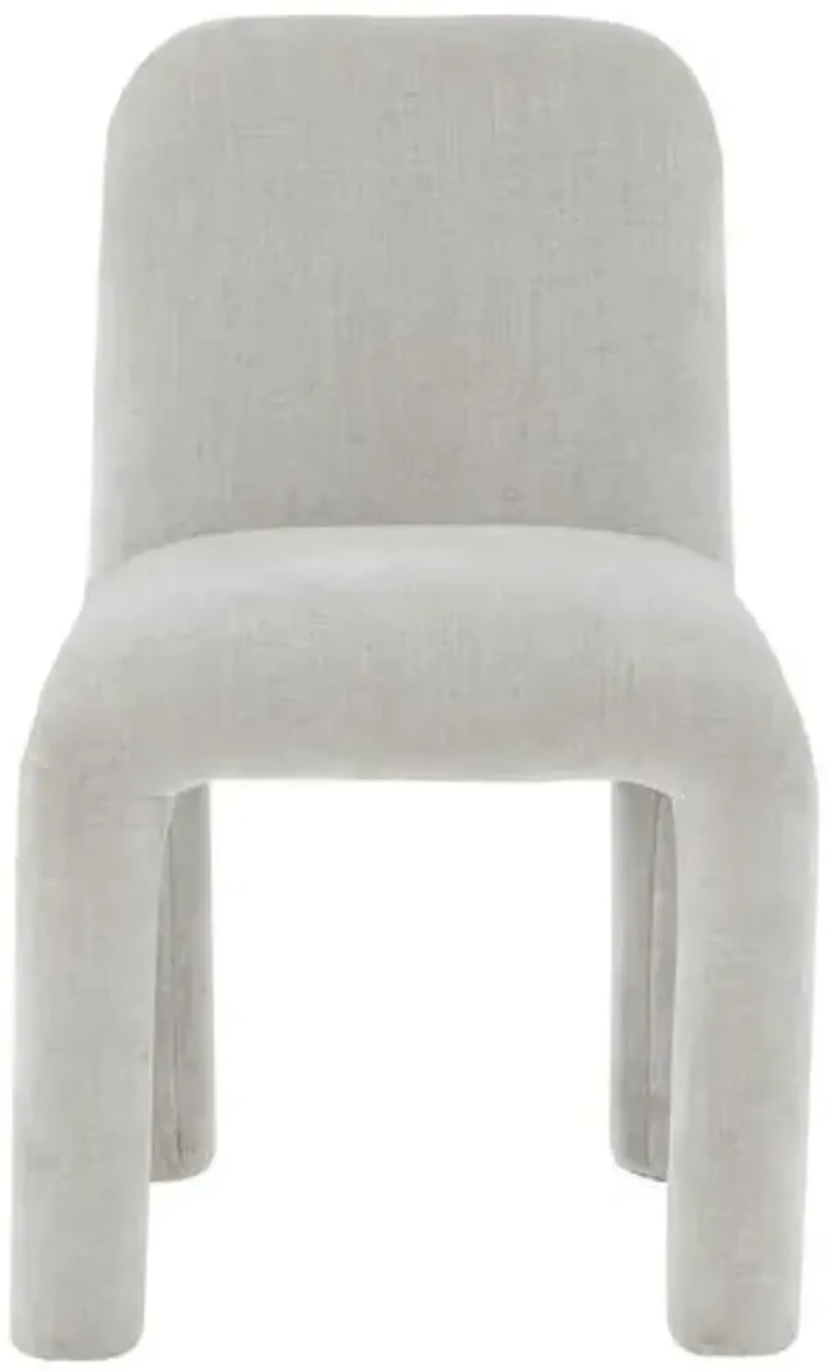 Krew Chenille Dining Chair - Handcrafted - Gray