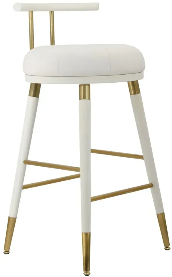 Jairo Vegan Leather Counter Stool - Cream