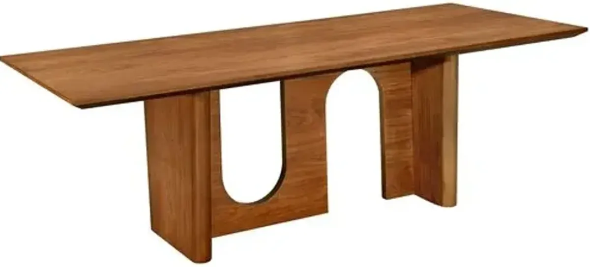 Anakin 92" Rectangular Dining Table - Walnut