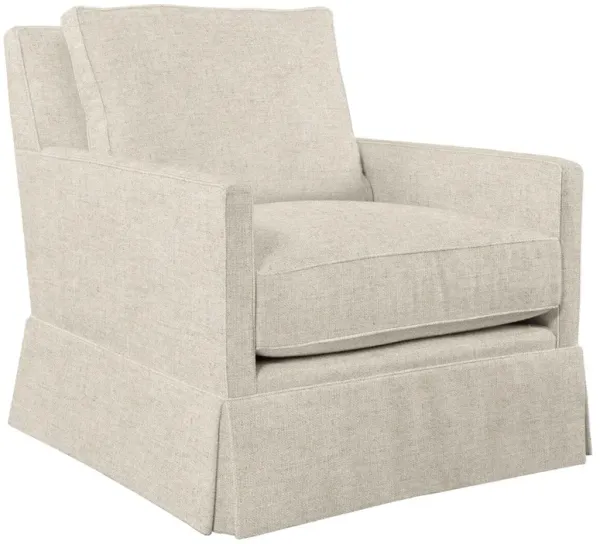 Auburn Club Chair - Crypton Linen - Miles Talbott - Hancrafted in the USA