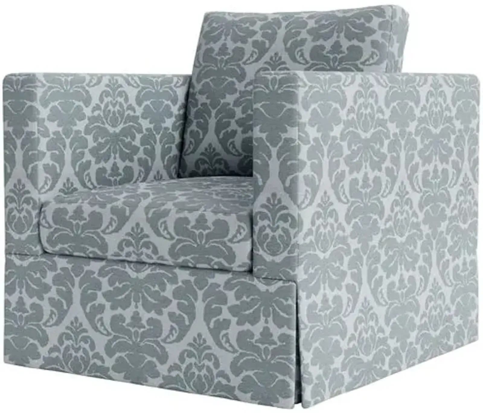 Marth Stewart Brock Chair - Skylands Damask - Handcrafted - Blue