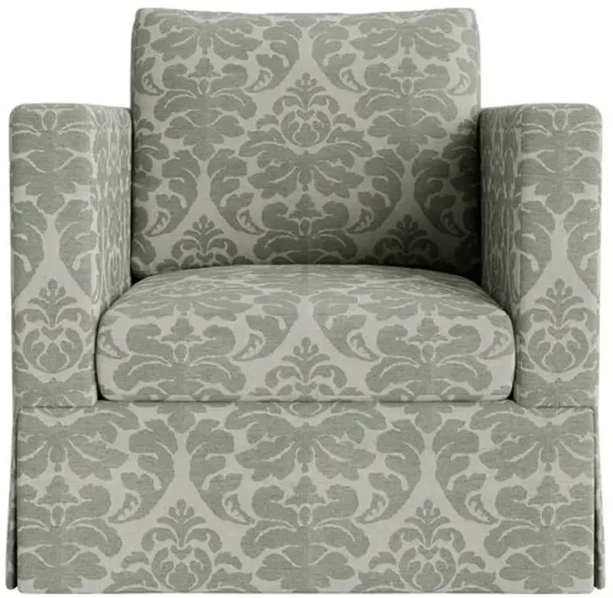 Marth Stewart Brock Chair - Skylands Damask - Handcrafted - Green