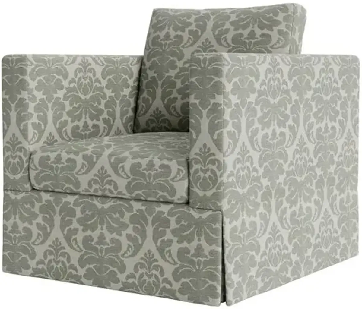 Marth Stewart Brock Chair - Skylands Damask - Handcrafted - Green