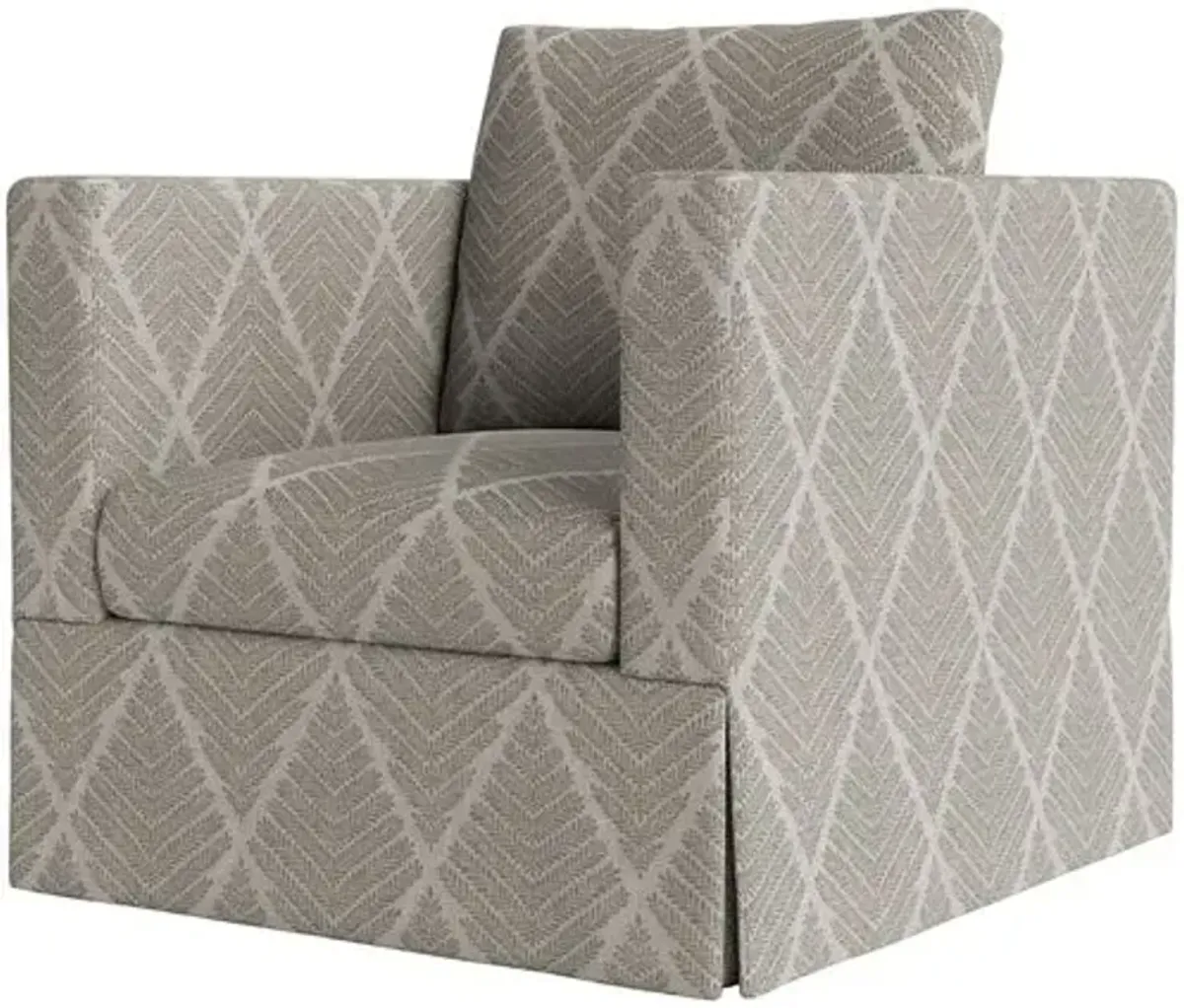 Marth Stewart Brock Chair - Bedford Jacquard - Handcrafted - Gray