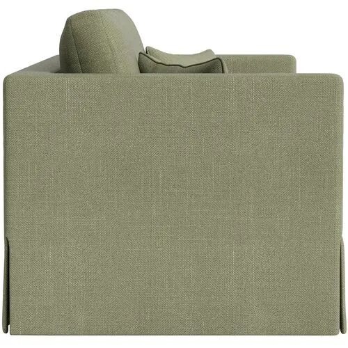 Marth Stewart Brock Sofa - Lily Pond Linen Weave - Handcrafted