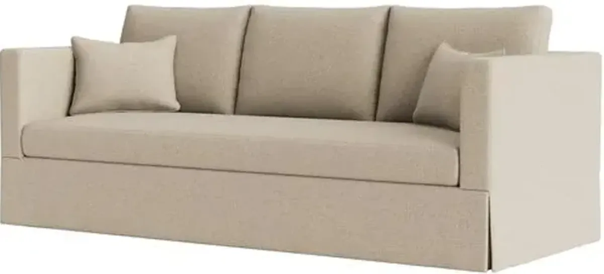 Marth Stewart Brock Sofa - Perry Street Boucle - Handcrafted