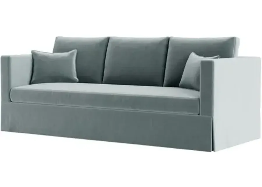 Marth Stewart Brock Sofa - Perry Street Velvet - Handcrafted