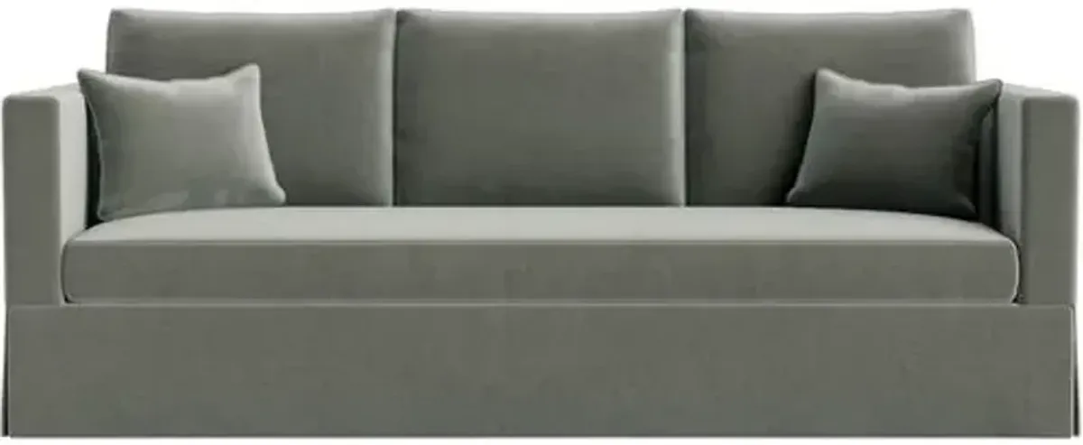 Marth Stewart Brock Sofa - Perry Street Velvet - Handcrafted