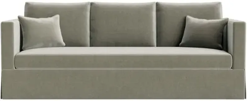 Marth Stewart Brock Sofa - Perry Street Velvet - Handcrafted