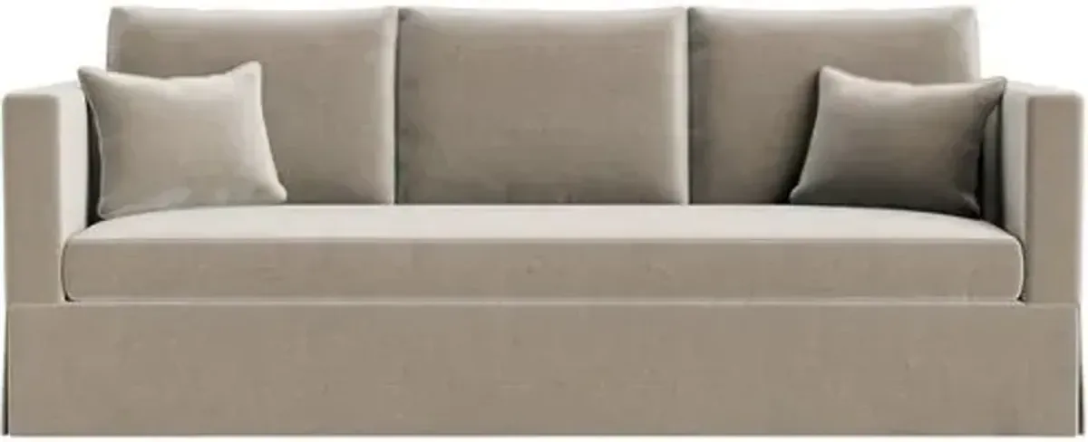 Marth Stewart Brock Sofa - Perry Street Velvet - Handcrafted