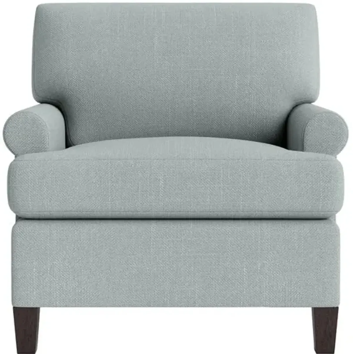 Marth Stewart Foster Chair - Lily Pond Linen Weave - Handcrafted - Blue