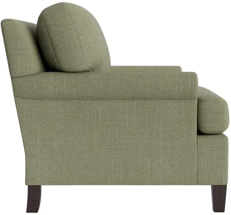 Marth Stewart Foster Chair - Lily Pond Linen Weave - Handcrafted - Green