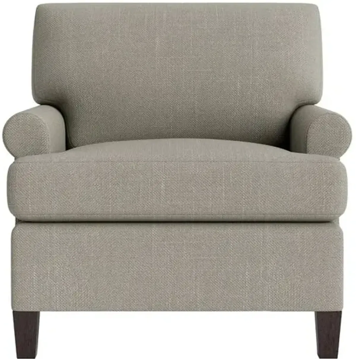 Marth Stewart Foster Chair - Lily Pond Linen Weave - Handcrafted - Gray