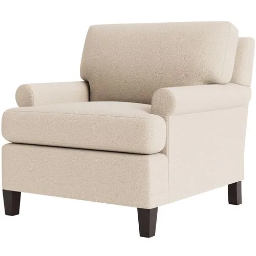 Marth Stewart Foster Chair - Perry Street Boucle - Handcrafted - Beige