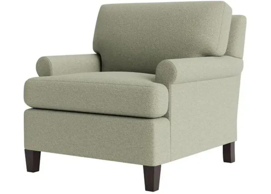 Marth Stewart Foster Chair - Perry Street Boucle - Handcrafted - Green