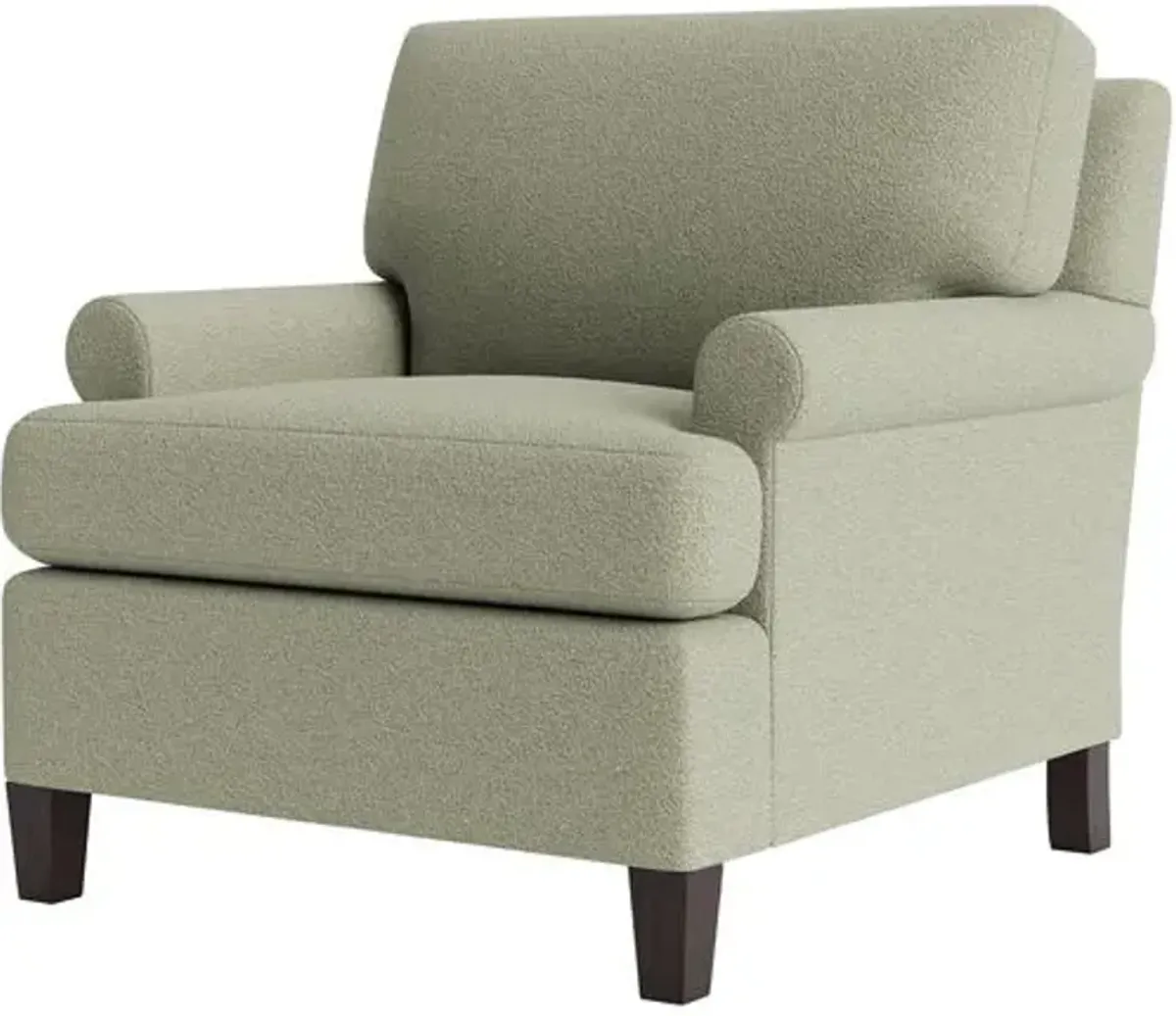 Marth Stewart Foster Chair - Perry Street Boucle - Handcrafted - Green