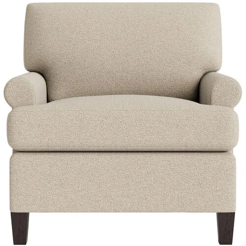 Marth Stewart Foster Chair - Perry Street Boucle - Handcrafted - Brown