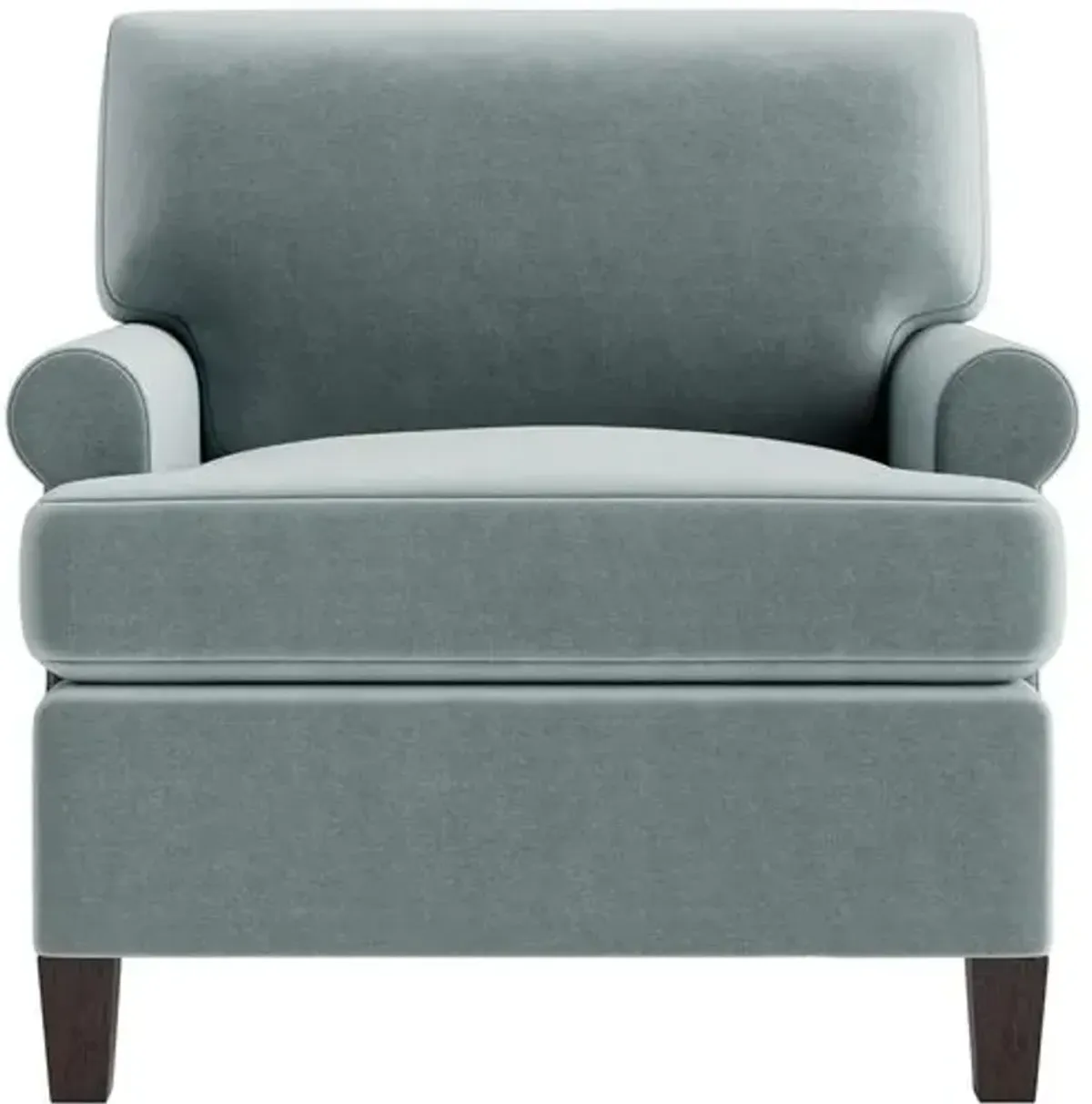 Marth Stewart Foster Chair - Perry Street Velvet - Handcrafted - Blue