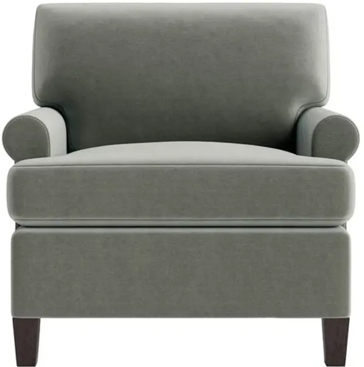 Marth Stewart Foster Chair - Perry Street Velvet - Handcrafted - Green