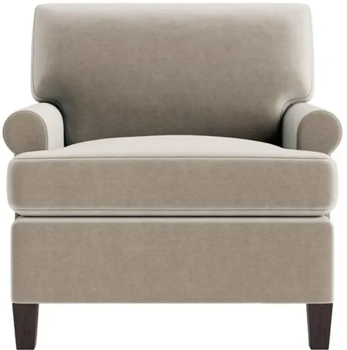 Marth Stewart Foster Chair - Perry Street Velvet - Handcrafted - Brown