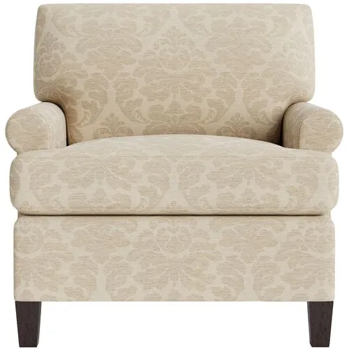 Marth Stewart Foster Chair - Skylands Damask - Handcrafted - Brown