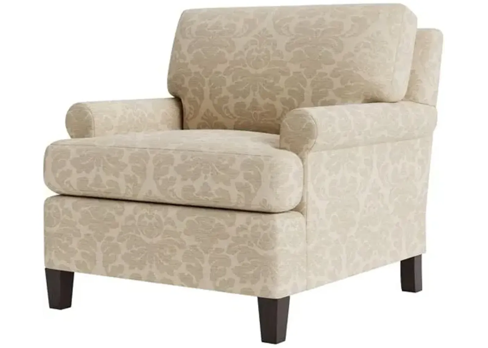 Marth Stewart Foster Chair - Skylands Damask - Handcrafted - Brown