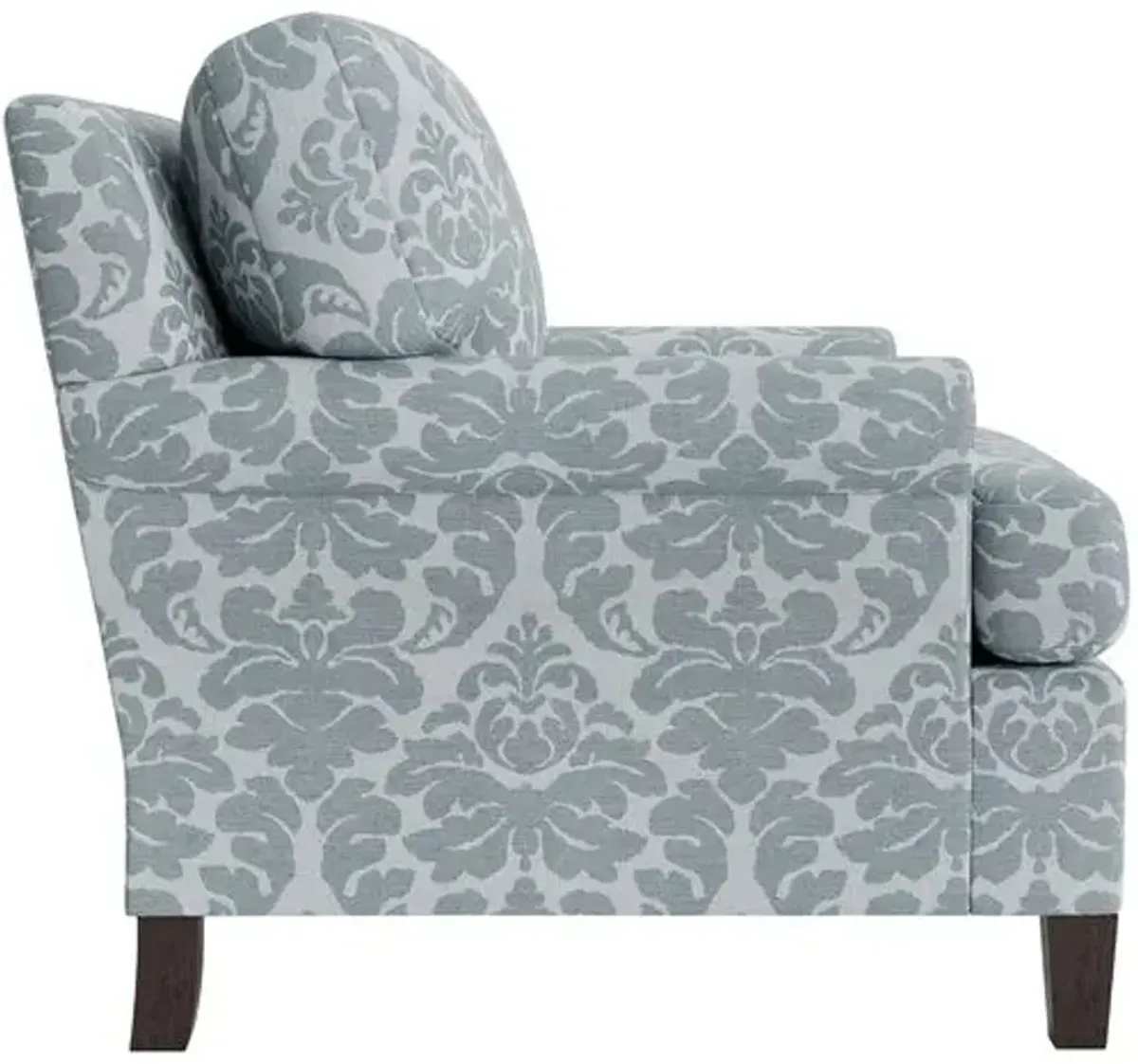 Marth Stewart Foster Chair - Skylands Damask - Handcrafted - Blue