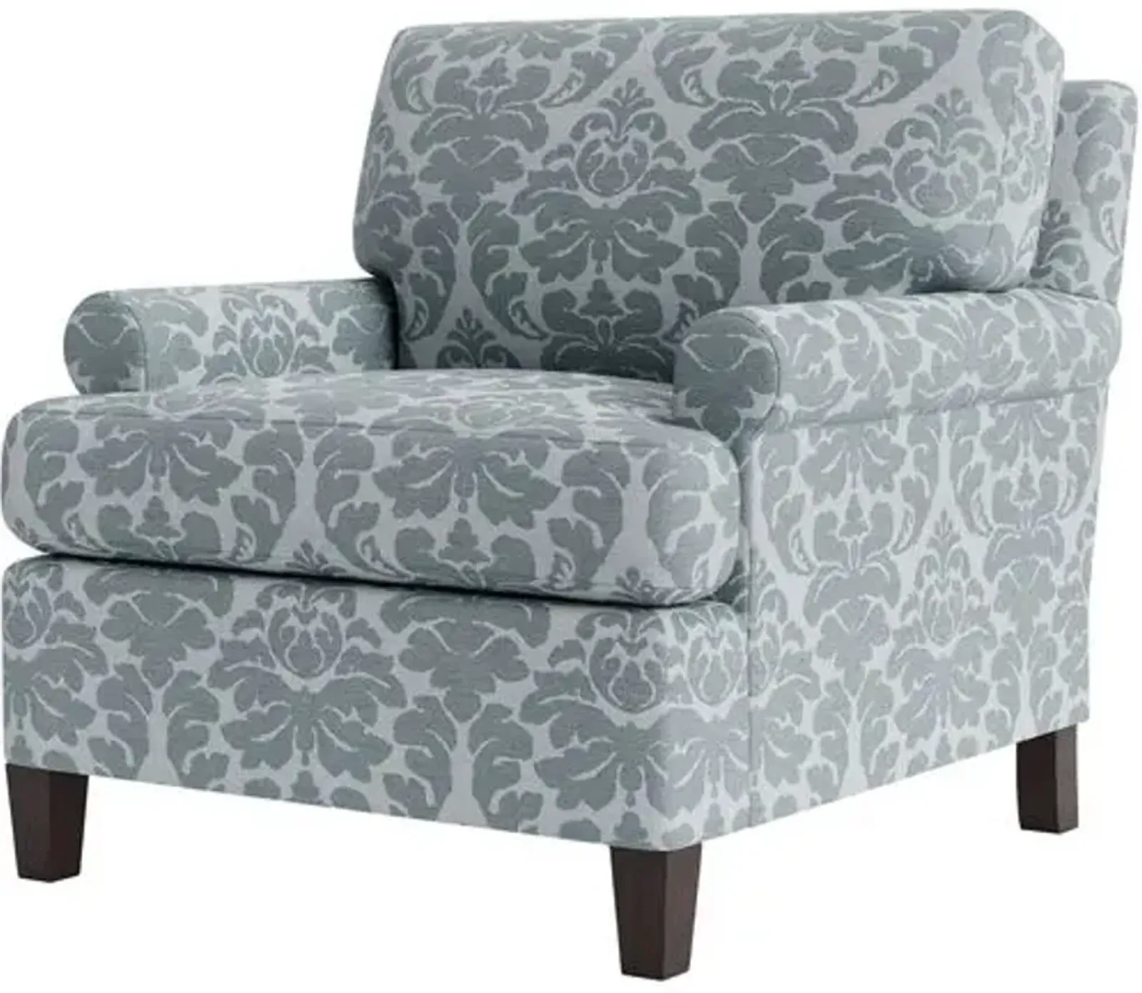 Marth Stewart Foster Chair - Skylands Damask - Handcrafted - Blue