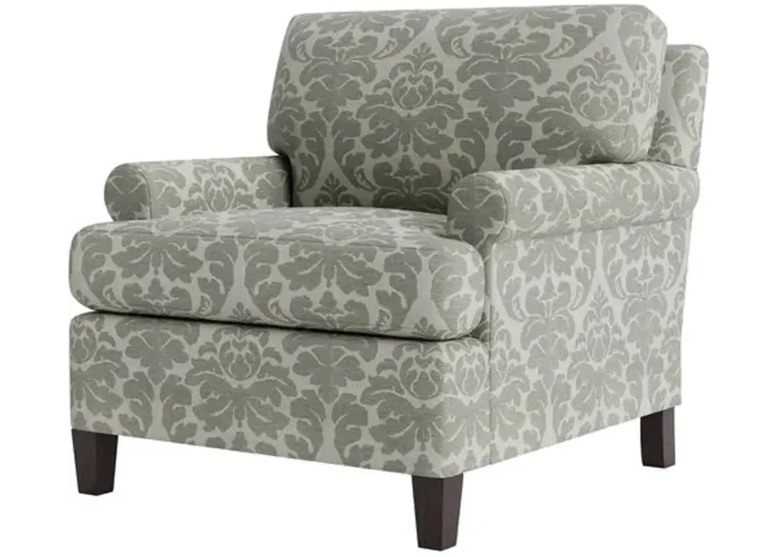 Marth Stewart Foster Chair - Skylands Damask - Handcrafted - Green