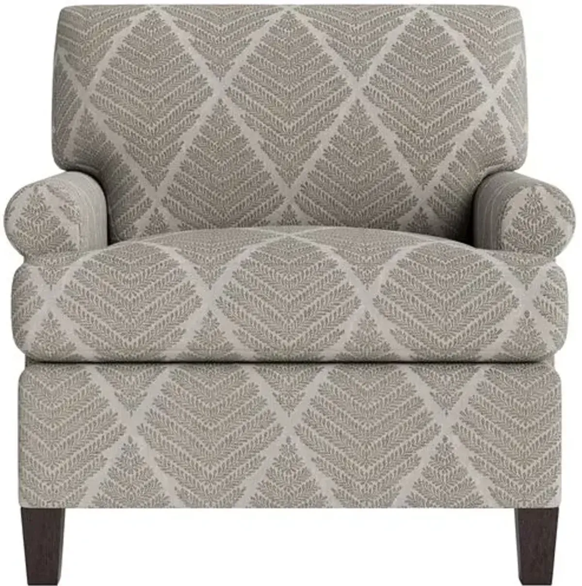 Marth Stewart Foster Chair - Bedford Jacquard - Handcrafted - Gray