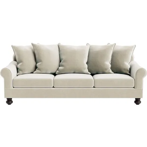 Marth Stewart Logan Sofa - Perry Street Velvet - Handcrafted