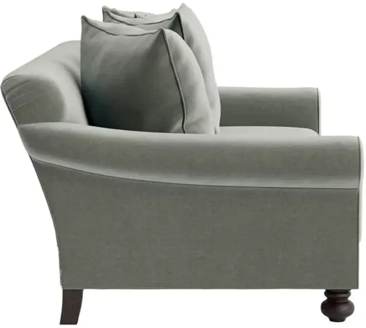 Marth Stewart Logan Sofa - Perry Street Velvet - Handcrafted