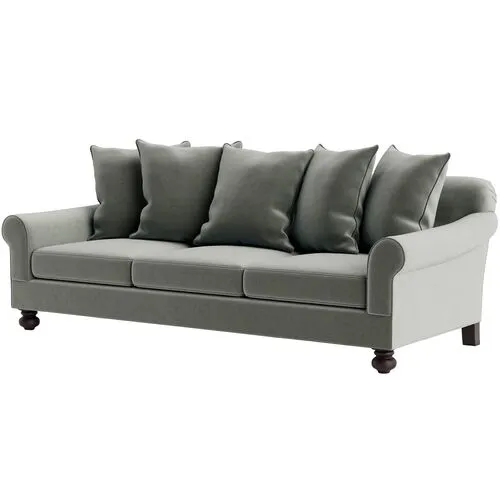 Marth Stewart Logan Sofa - Perry Street Velvet - Handcrafted