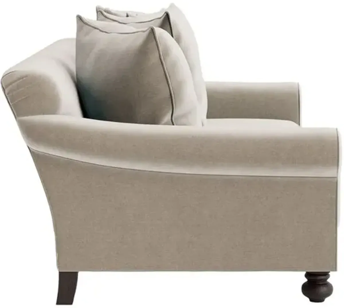 Marth Stewart Logan Sofa - Perry Street Velvet - Handcrafted