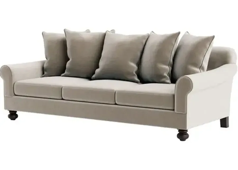 Marth Stewart Logan Sofa - Perry Street Velvet - Handcrafted