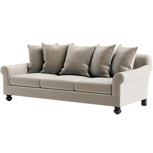 Marth Stewart Logan Sofa - Perry Street Velvet - Handcrafted