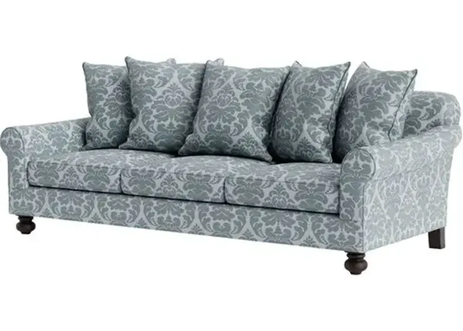 Marth Stewart Logan Sofa - Skylands Damask - Handcrafted