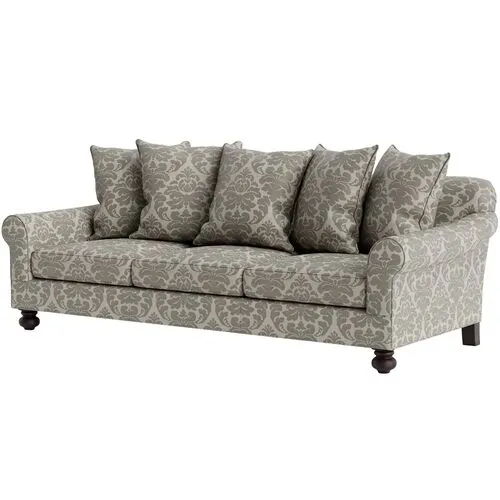 Marth Stewart Logan Sofa - Skylands Damask - Handcrafted