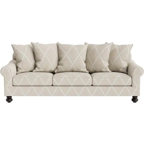 Marth Stewart Logan Sofa - Bedford Jacquard - Handcrafted