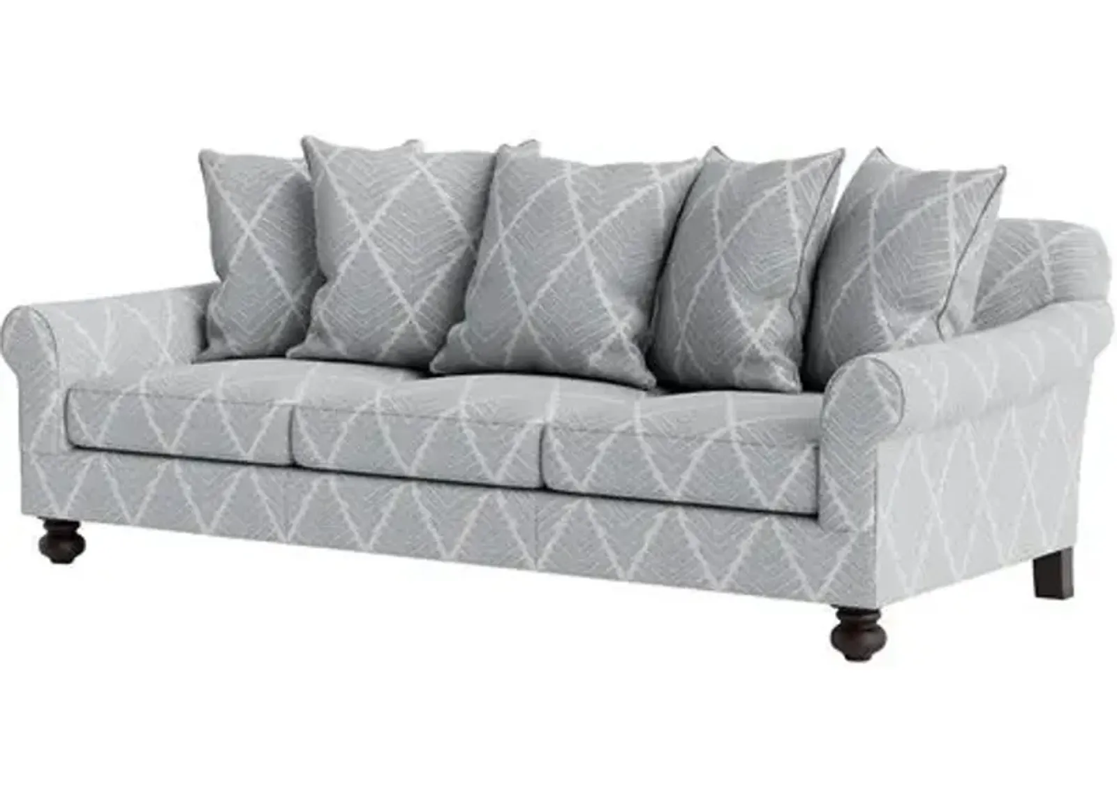 Marth Stewart Logan Sofa - Bedford Jacquard - Handcrafted