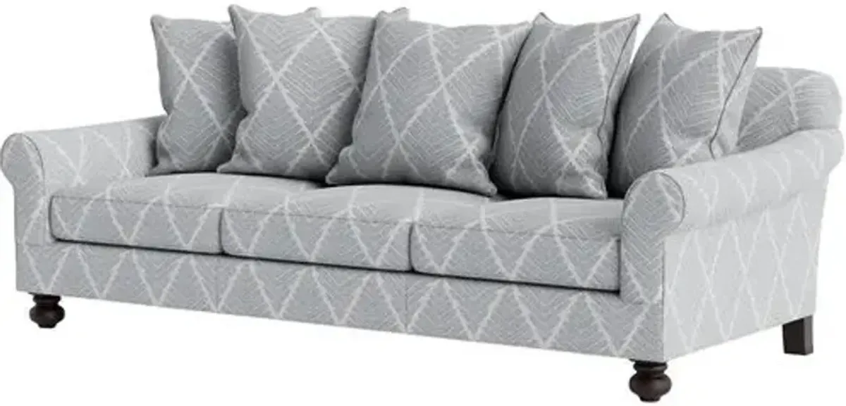 Marth Stewart Logan Sofa - Bedford Jacquard - Handcrafted