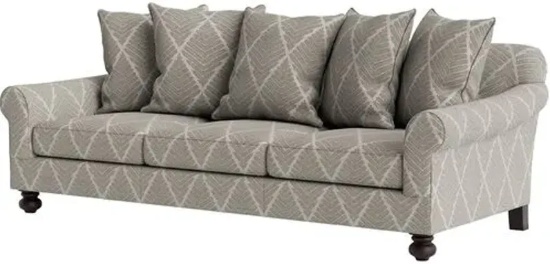 Marth Stewart Logan Sofa - Bedford Jacquard - Handcrafted