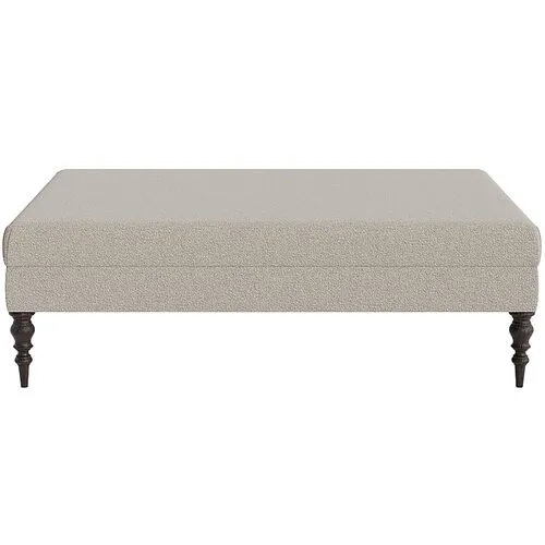 Marth Stewart Renwick Ottoman - Perry Street Boucle - Handcrafted - Gray