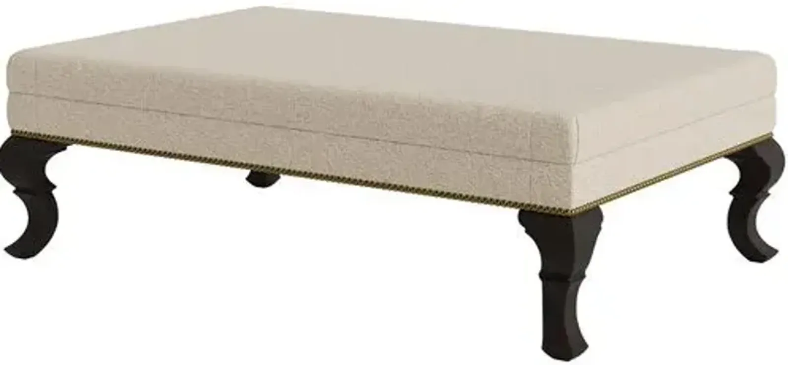 Marth Stewart Wallace Ottoman - Perry Street Boucle - Handcrafted - Brown