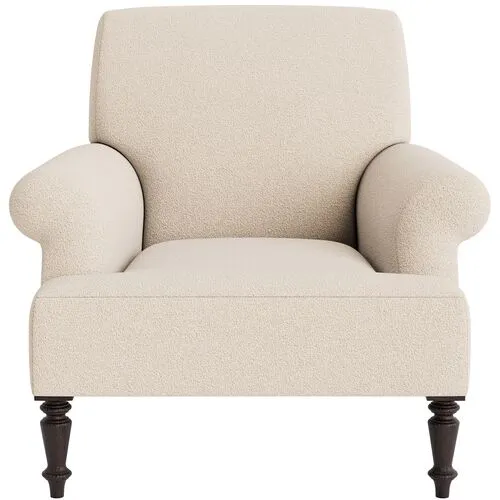 Marth Stewart Grady Chair - Perry Street Boucle - Handcrafted - Beige