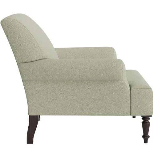 Marth Stewart Grady Chair - Perry Street Boucle - Handcrafted - Green