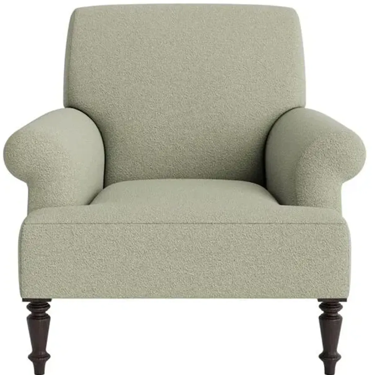 Marth Stewart Grady Chair - Perry Street Boucle - Handcrafted - Green