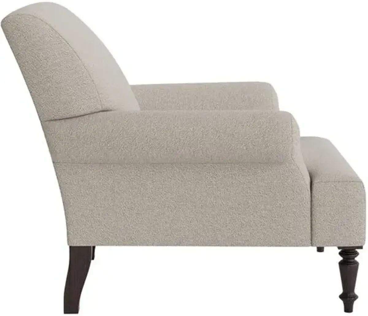 Marth Stewart Grady Chair - Perry Street Boucle - Handcrafted - Gray